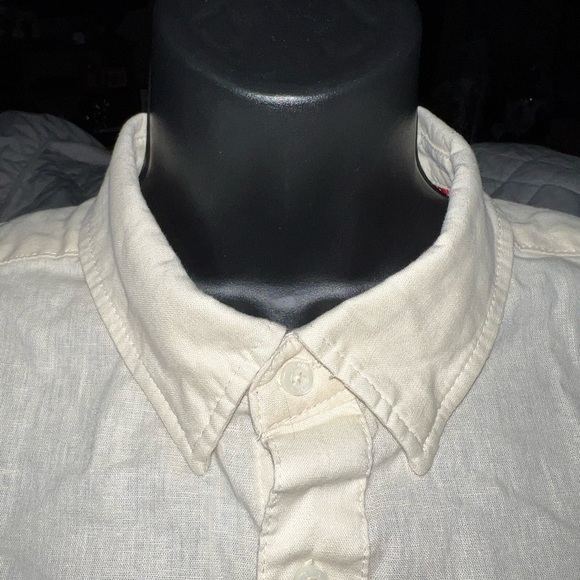 Joe's Jeans Linen Blend Short Sleeve Button Down Shirt - Picture 3 of 10